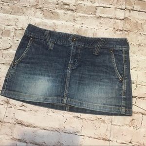 X2 Quality denim details mini skirt size 4